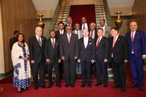 H.E. Prime Minister Hailemariam Desalegn and H.E. President Dr. Anton Caragea and Government of FDR Ethiopia